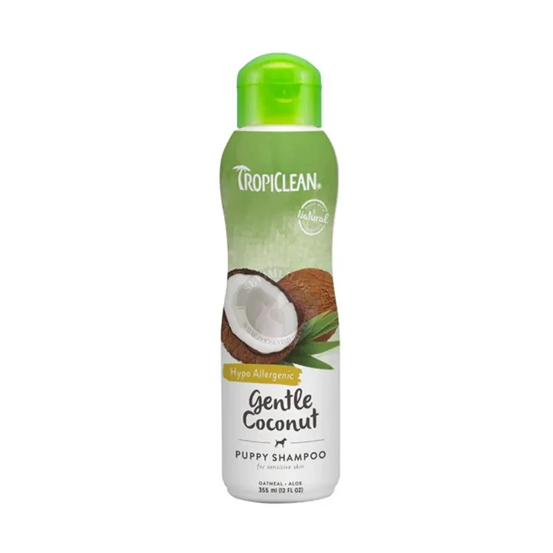 TropiClean Gentle Coconut Hypoallergenic Puppy & Kitten Shampoo, 355 ml