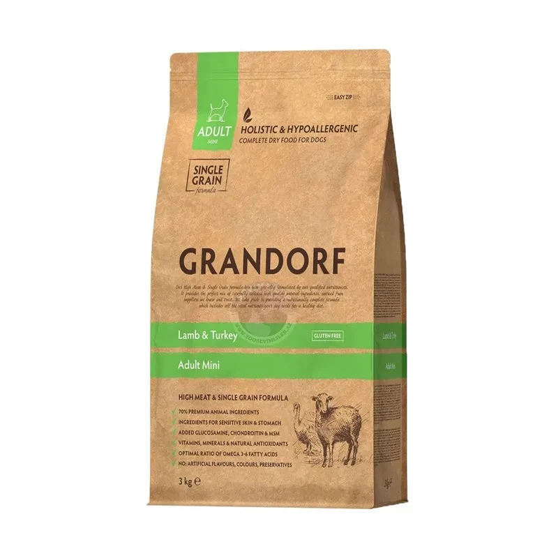 Grandorf Mini Adult; с ягнёнком и индейкой