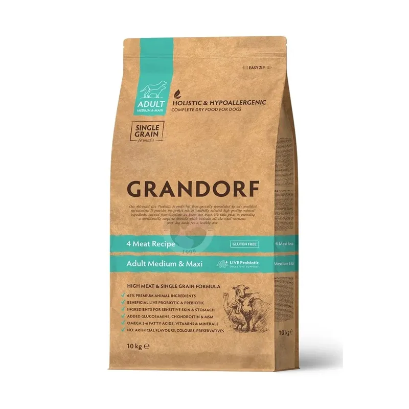 Grandorf Medium/Maxi Adult; 4 вида мяса, 1 кг-10 кг