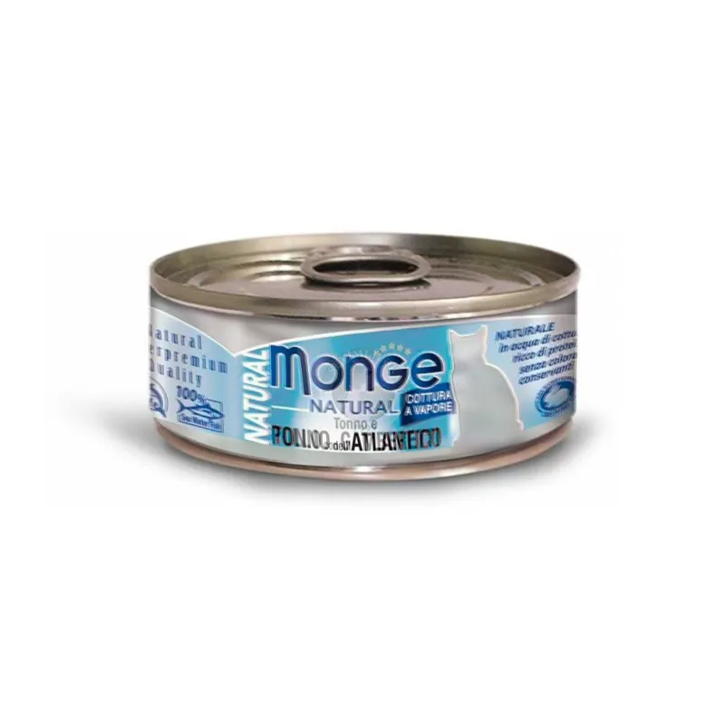 Monge Natural; с атлантическим тунцом, 80 гр