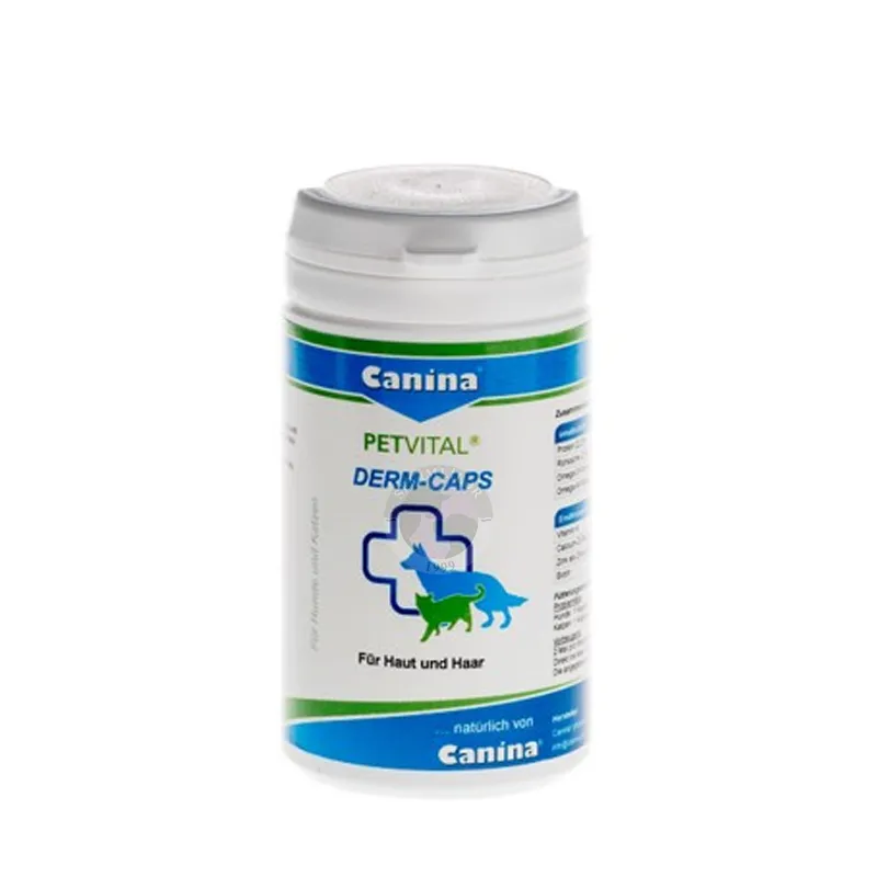 Canina Petvital Derm Caps; для поддержания здоровья кожи и шерсти, 100 гр