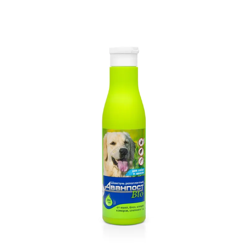 Veda Avanpost Bio; itələ və küçüklər üçün birə və gənələrə qarşı repellent şampun