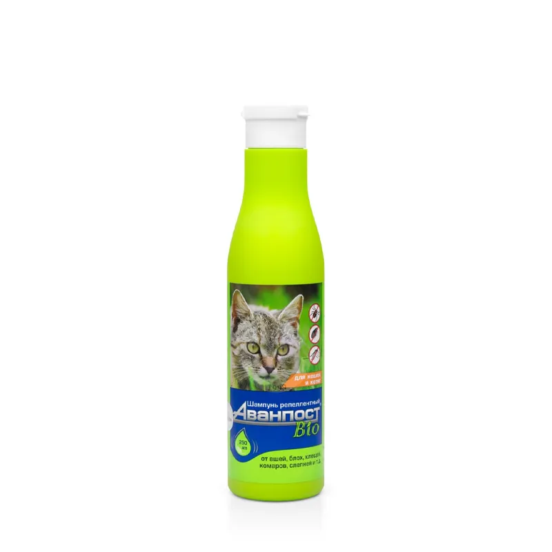 Veda Avanpost Bio; pişiklər üçün repelent şampun, 250 ml