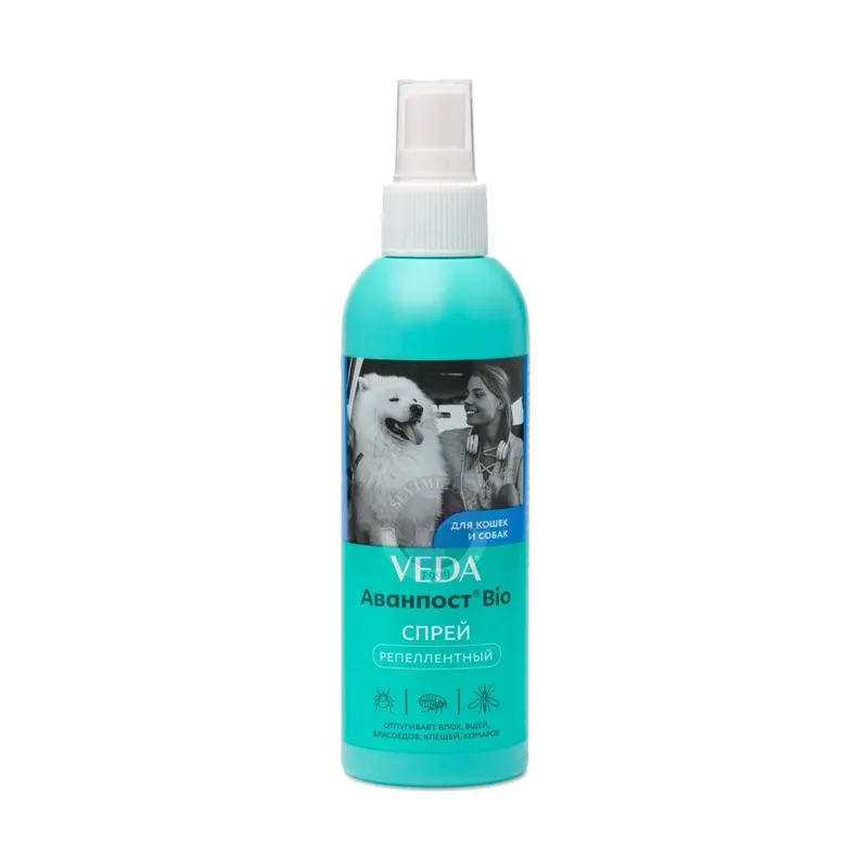 Veda Avantpost Bio; antiparasitic spray repellent for cats and dogs, 200 ml