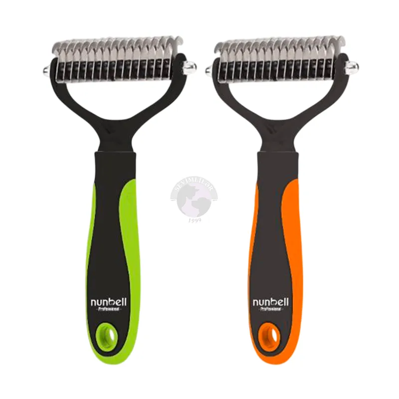 Nunbell; undercoat deshedding comb for dogs and cats