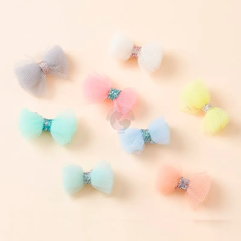 Nunbell; bow hair clip for dogs and cats