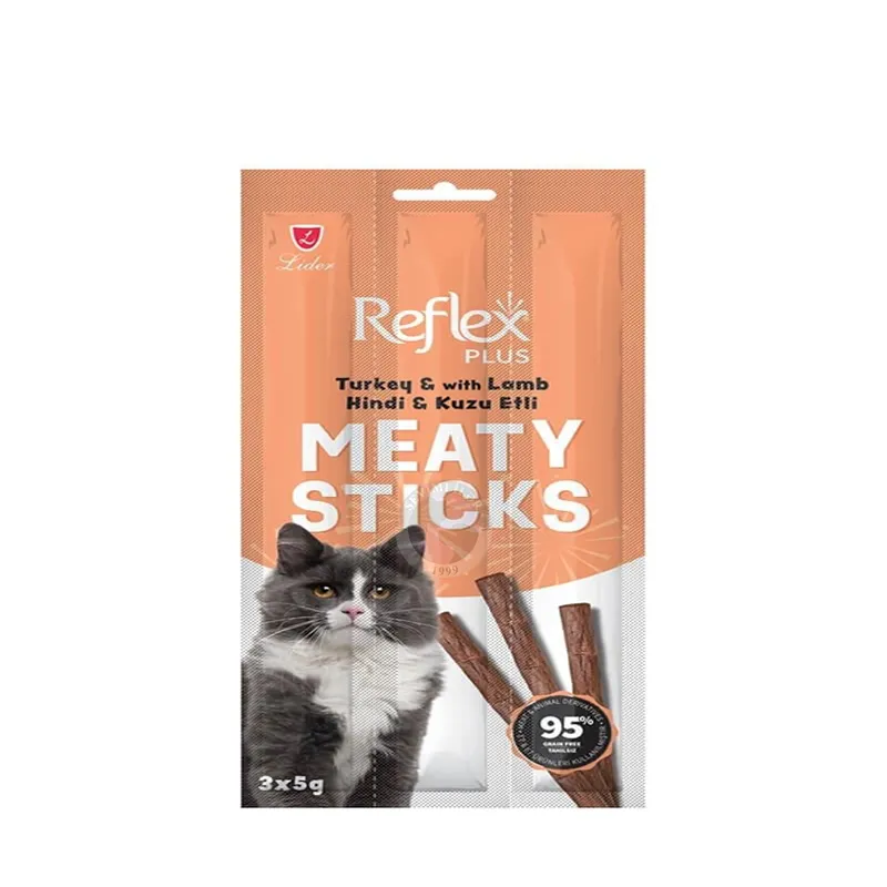 Reflex Plus Mini Sticks; с индейкой и ягнёнком, 3 шт