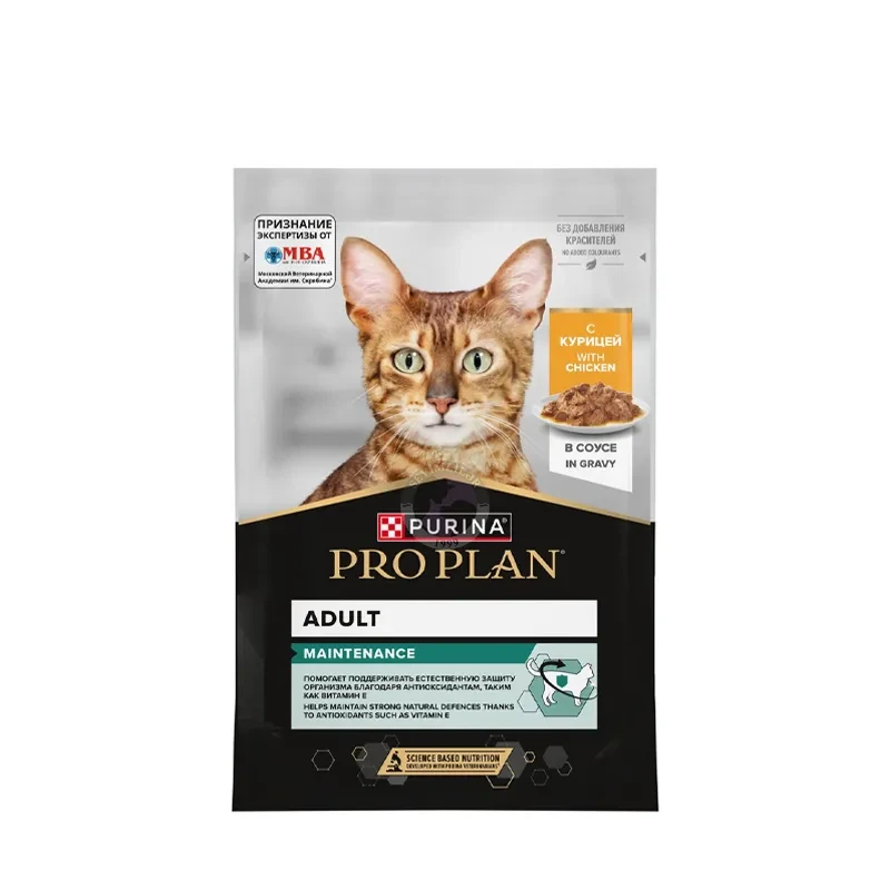 Purina ProPlan Maintenance Adult; с курицей соусе, 85 гр